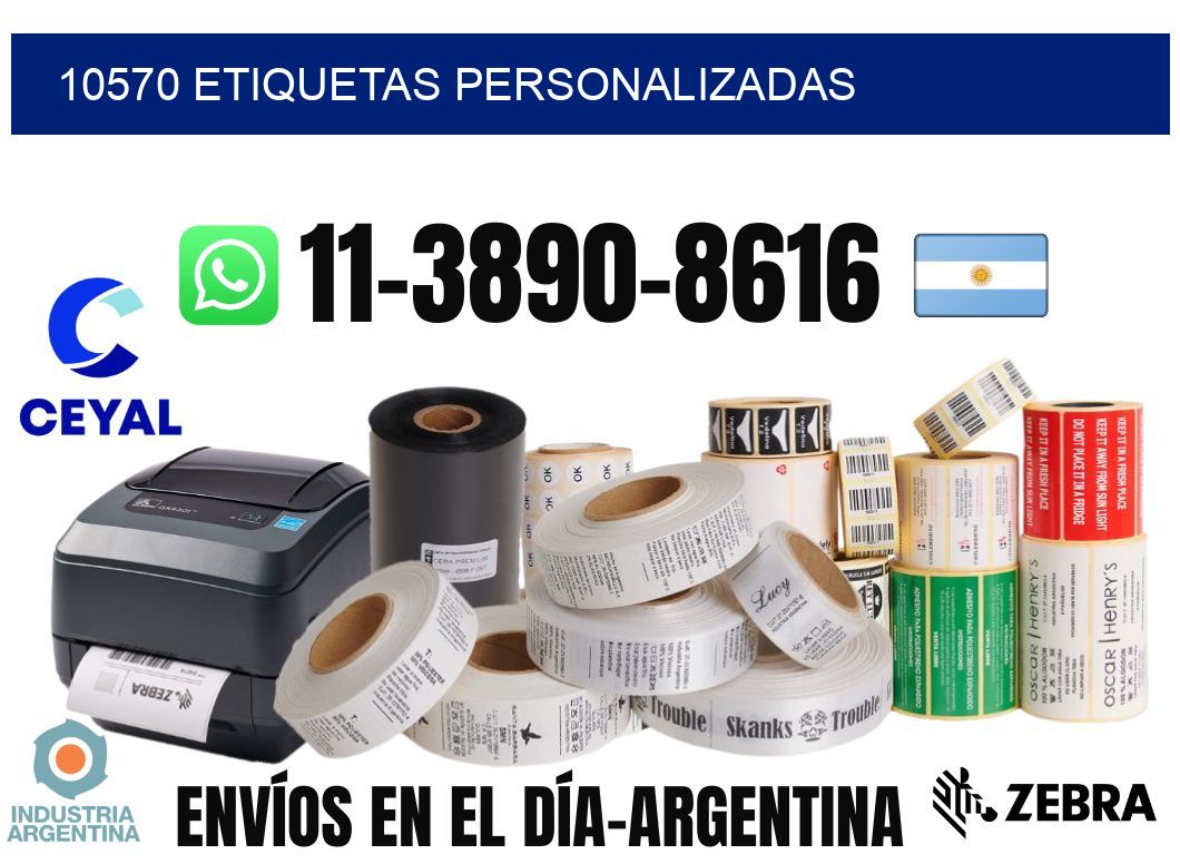 10570 etiquetas personalizadas