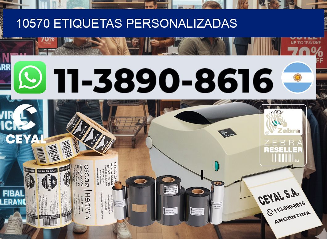 10570 etiquetas personalizadas