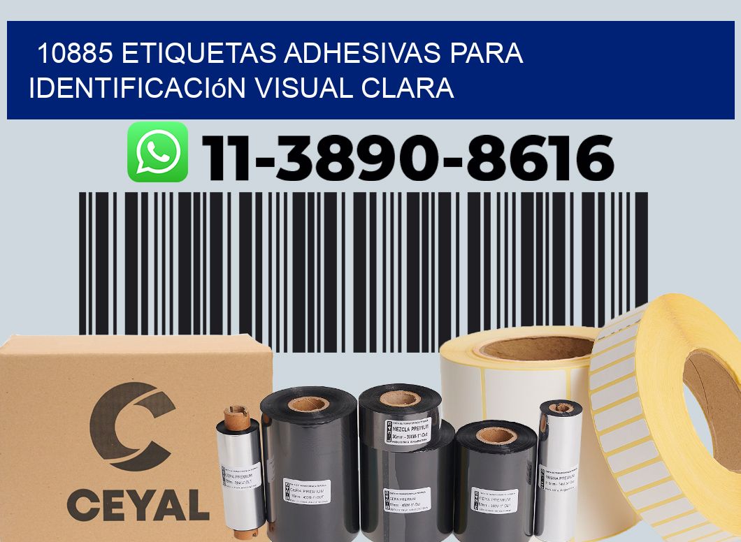 10885 Etiquetas adhesivas para identificación visual clara