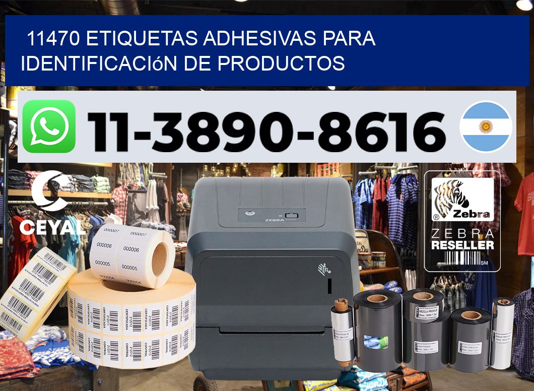 11470 Etiquetas adhesivas para identificación de productos