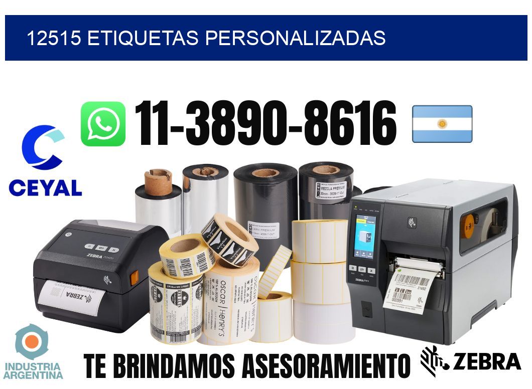12515 etiquetas personalizadas