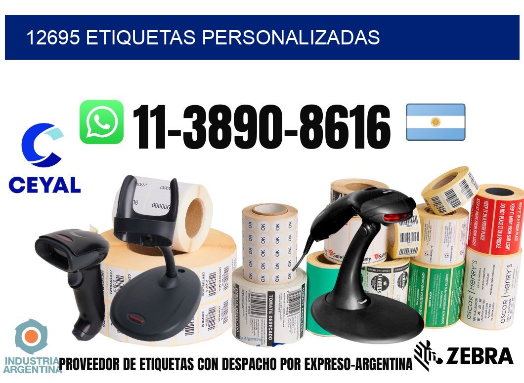 12695 etiquetas personalizadas