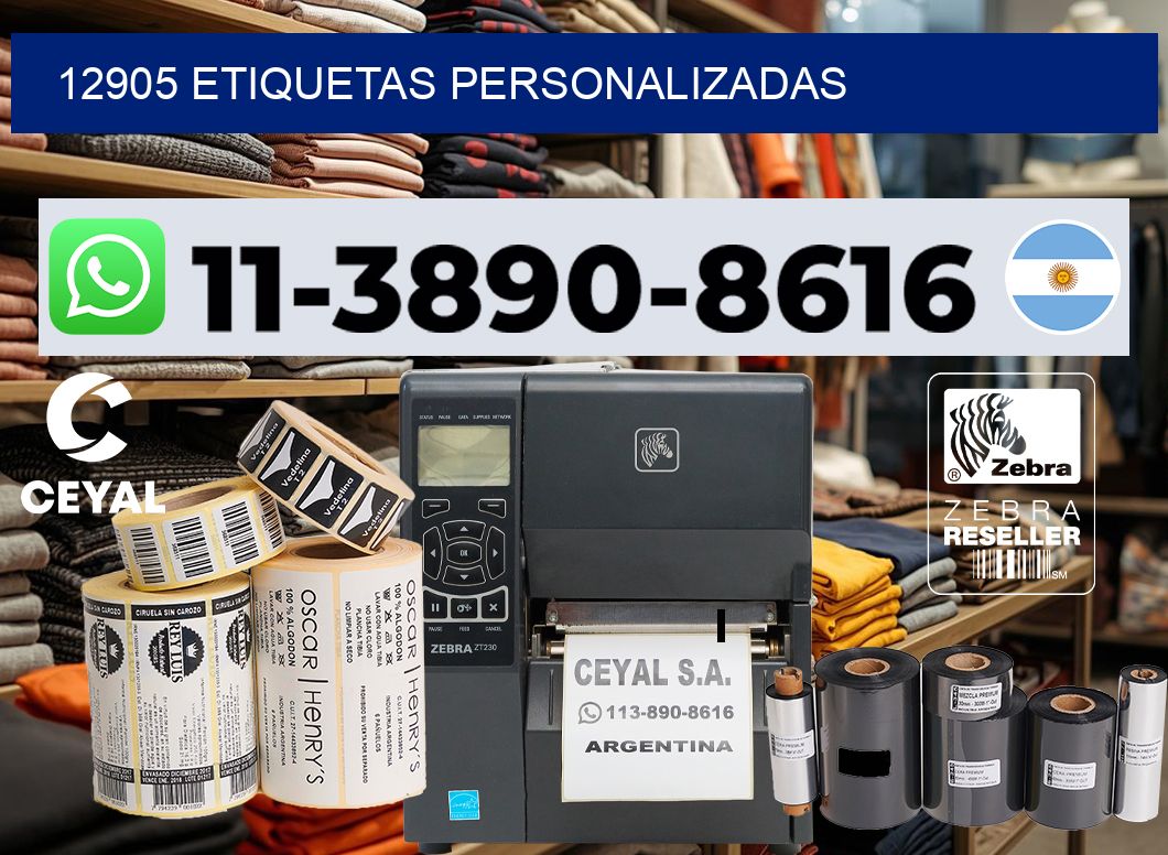 12905 etiquetas personalizadas