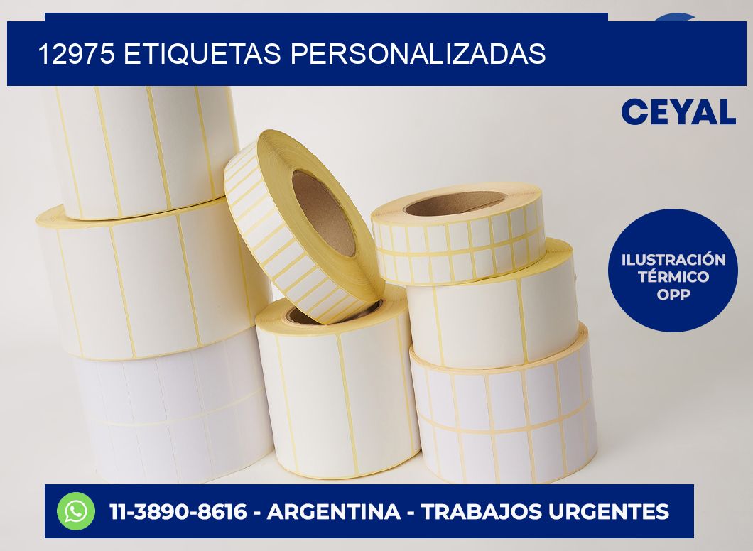 12975 etiquetas personalizadas