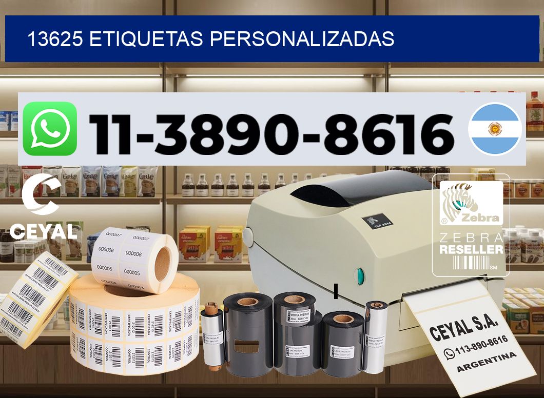 13625 etiquetas personalizadas