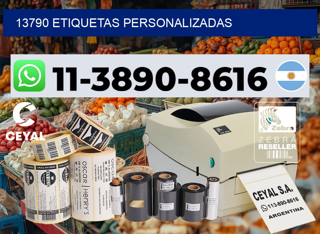 13790 etiquetas personalizadas