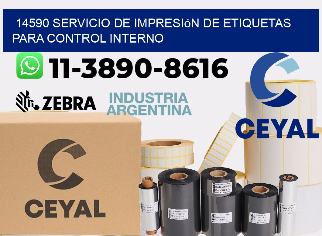 14590 Servicio de impresión de etiquetas para control interno