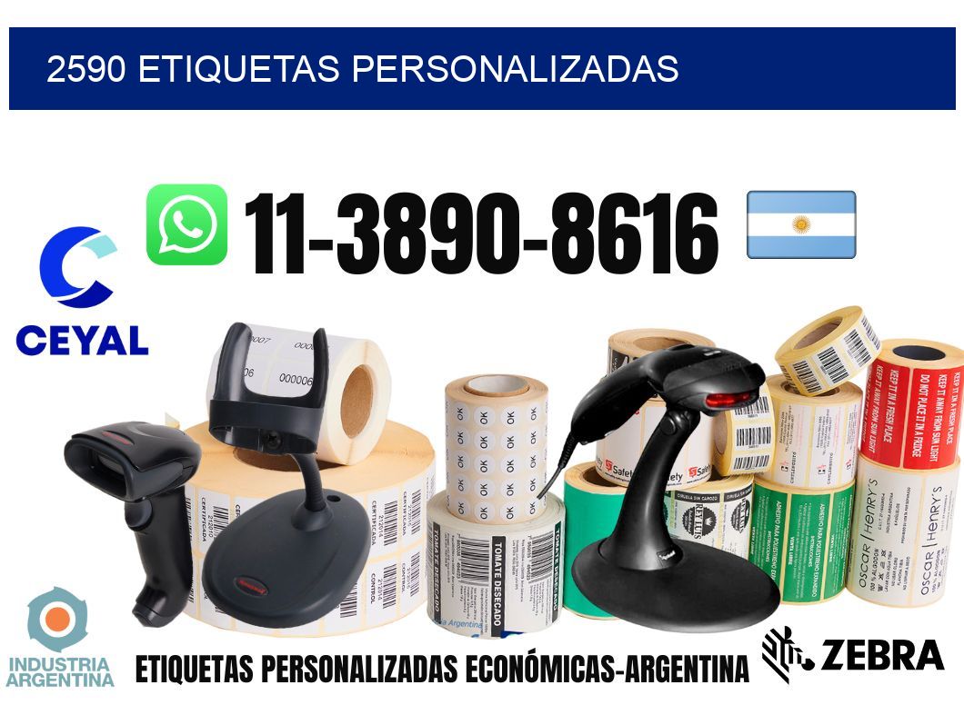 2590 etiquetas personalizadas
