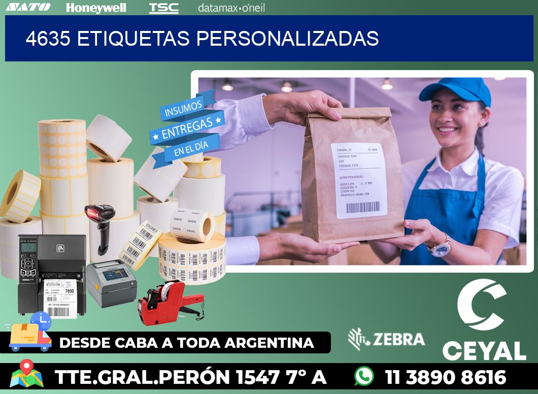 4635 etiquetas personalizadas