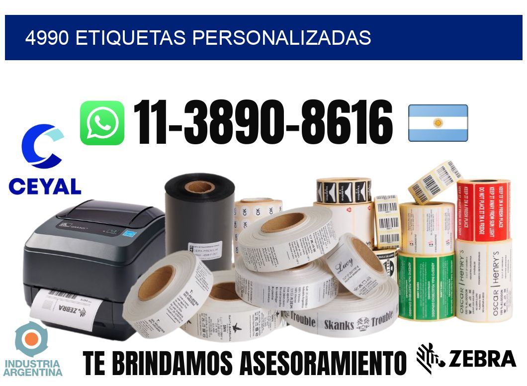 4990 etiquetas personalizadas