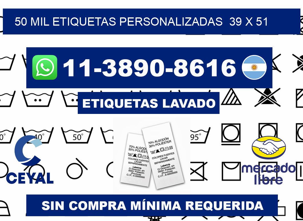 50 mil etiquetas personalizadas  39 x 51