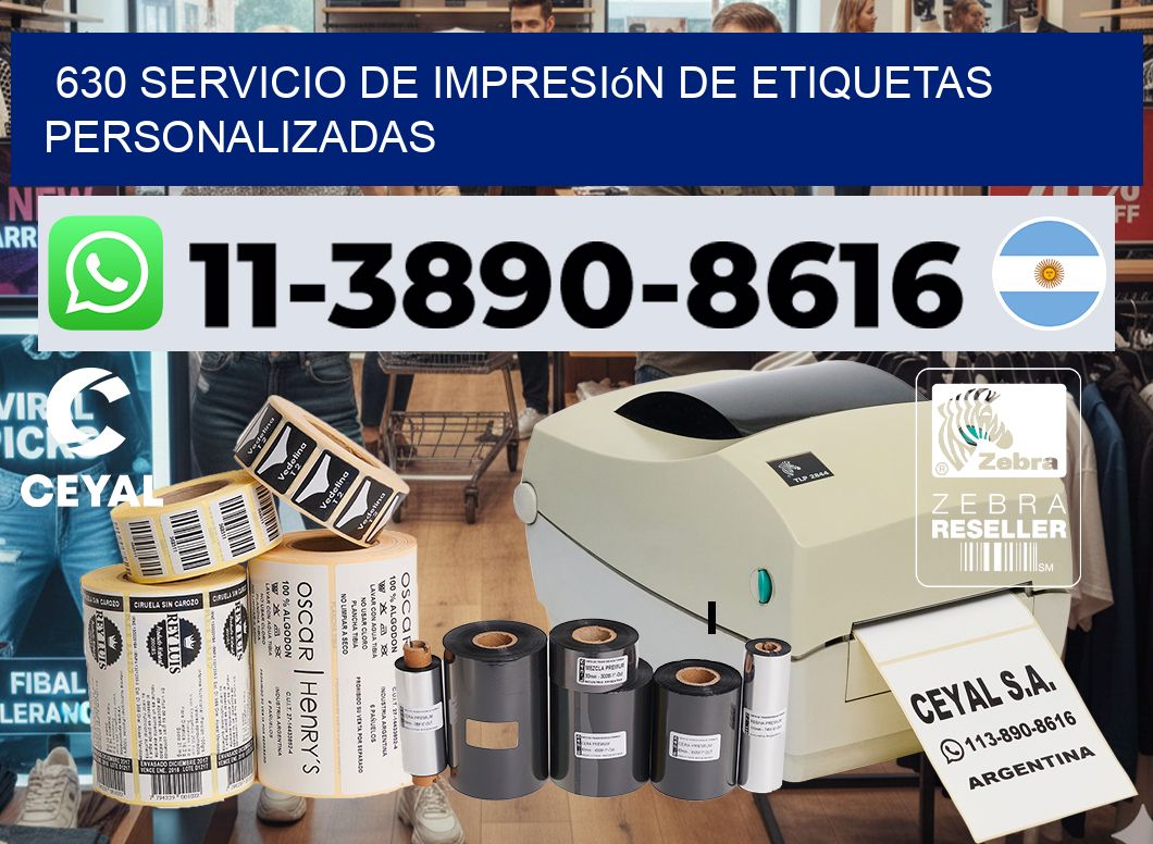 630 Servicio de impresión de etiquetas personalizadas