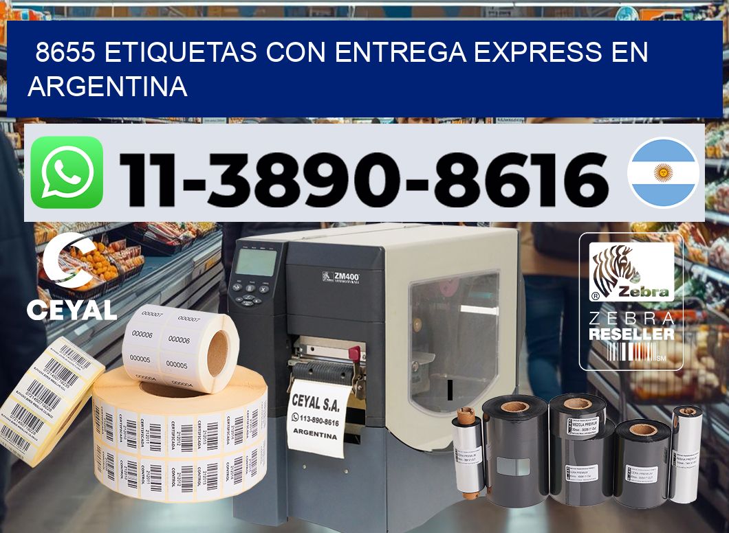 8655 Etiquetas con entrega express en Argentina