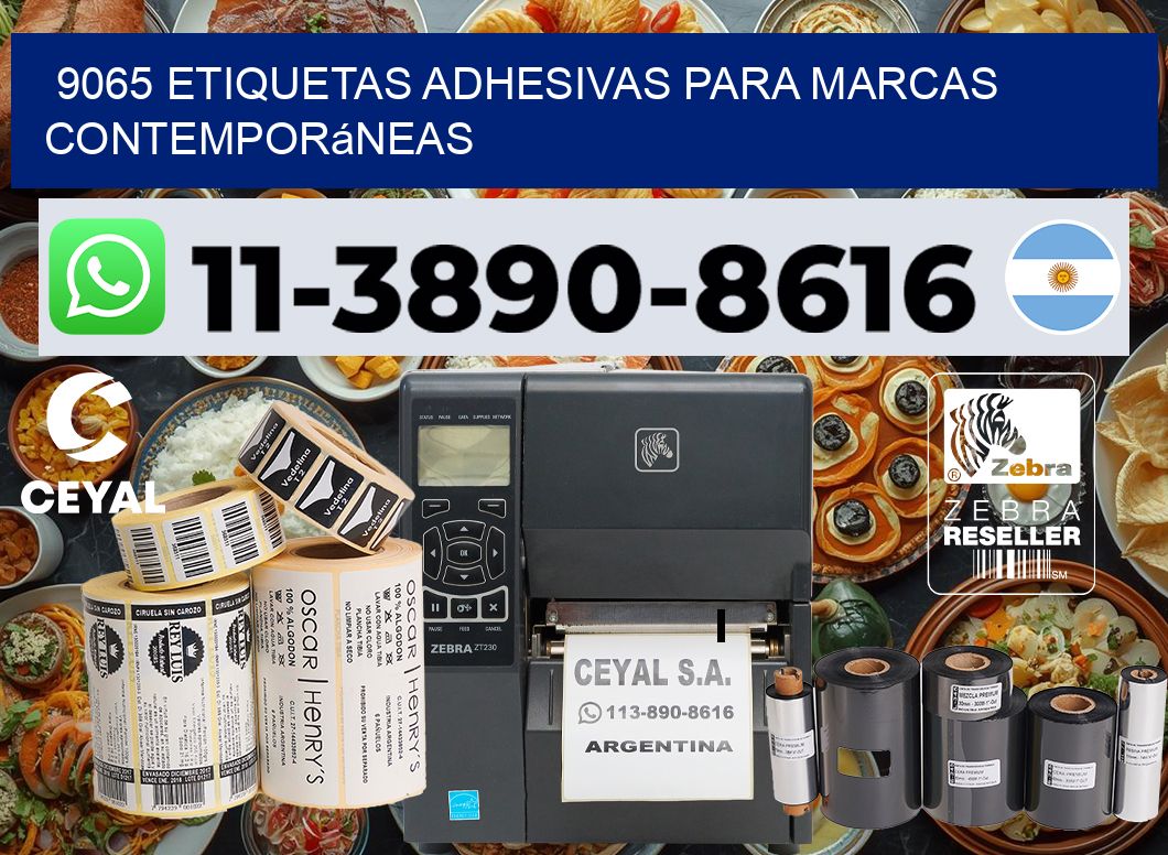 9065 Etiquetas adhesivas para marcas contemporáneas