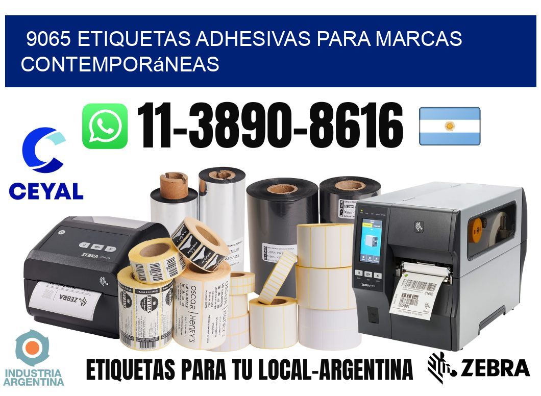 9065 Etiquetas adhesivas para marcas contemporáneas