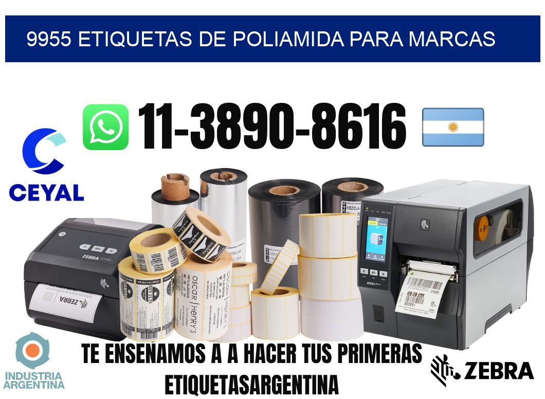 9955 Etiquetas de poliamida para marcas