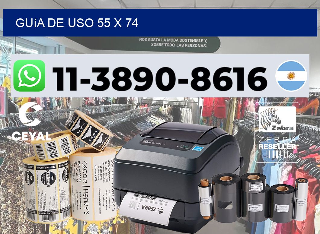 Guía de uso 55 x 74