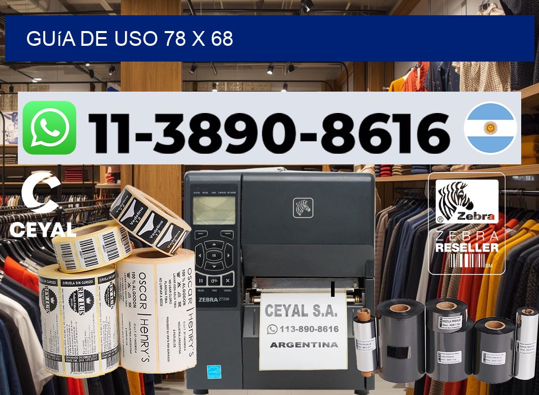 Guía de uso 78 x 68