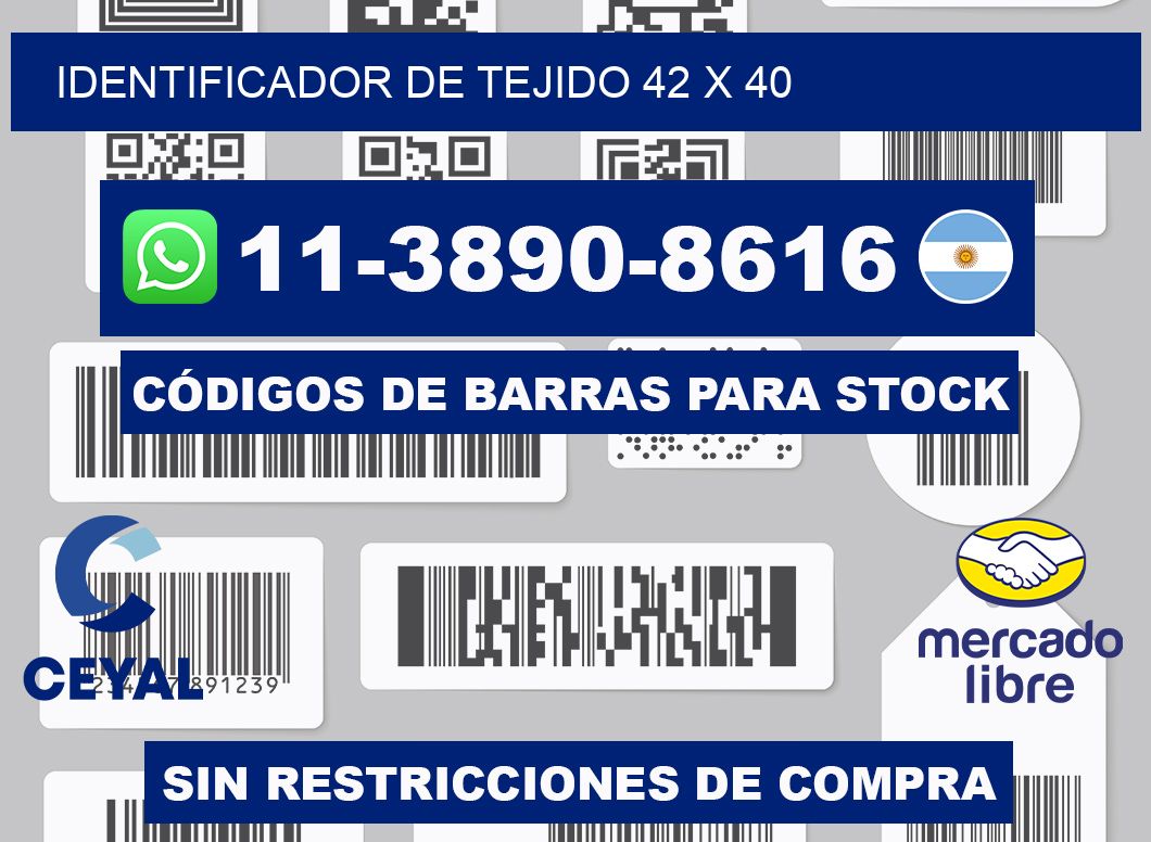 Identificador de tejido 42 x 40
