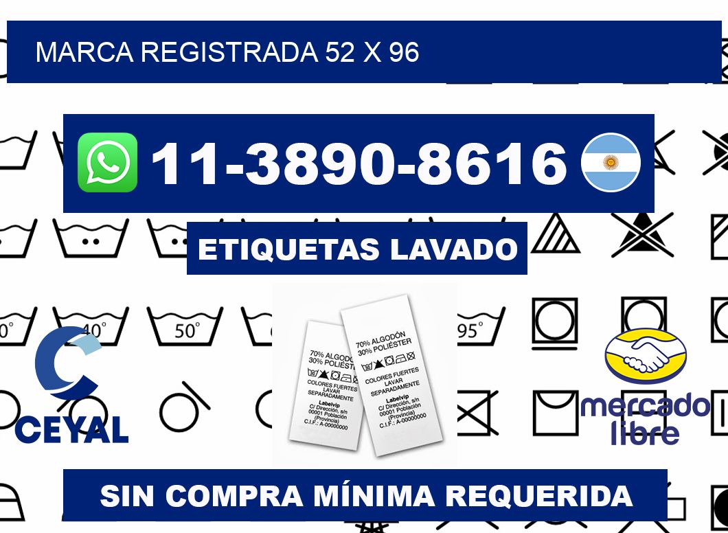 Marca registrada 52 x 96