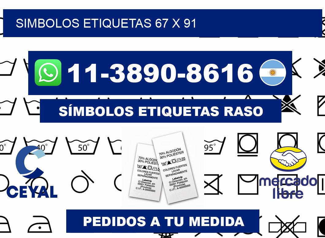 SIMBOLOS ETIQUETAS 67 x 91