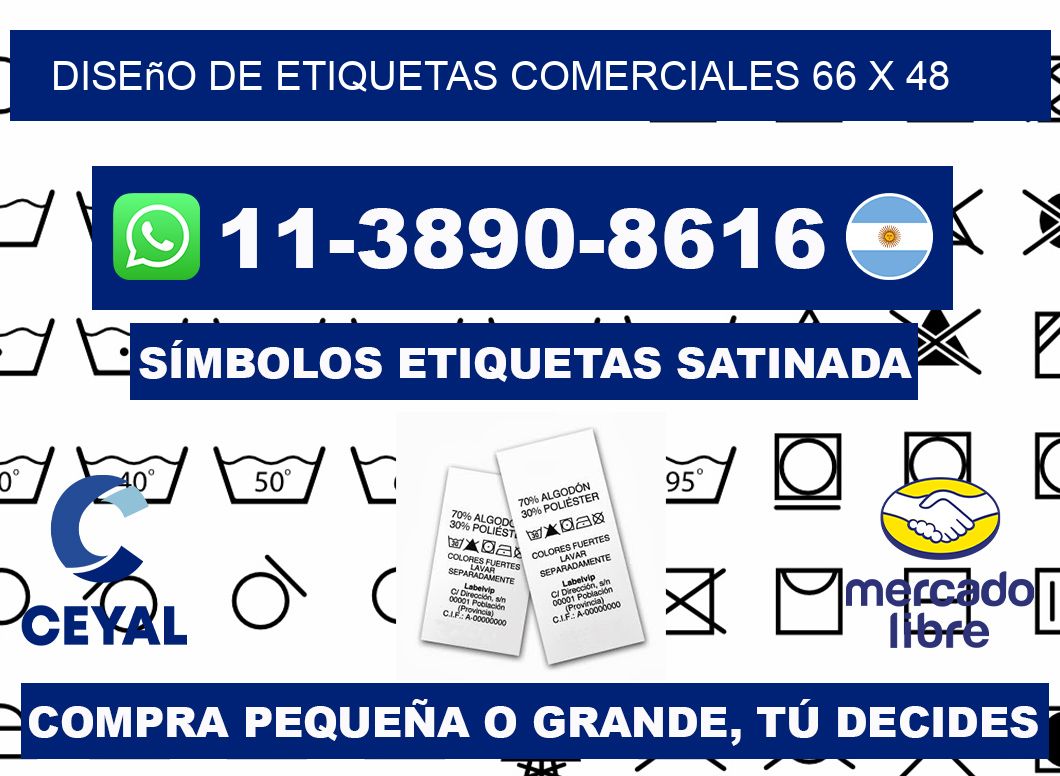 diseño de etiquetas comerciales 66 x 48