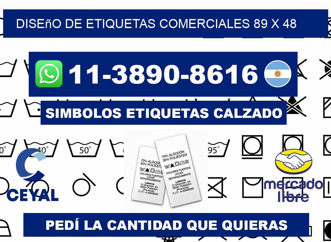 diseño de etiquetas comerciales 89 x 48