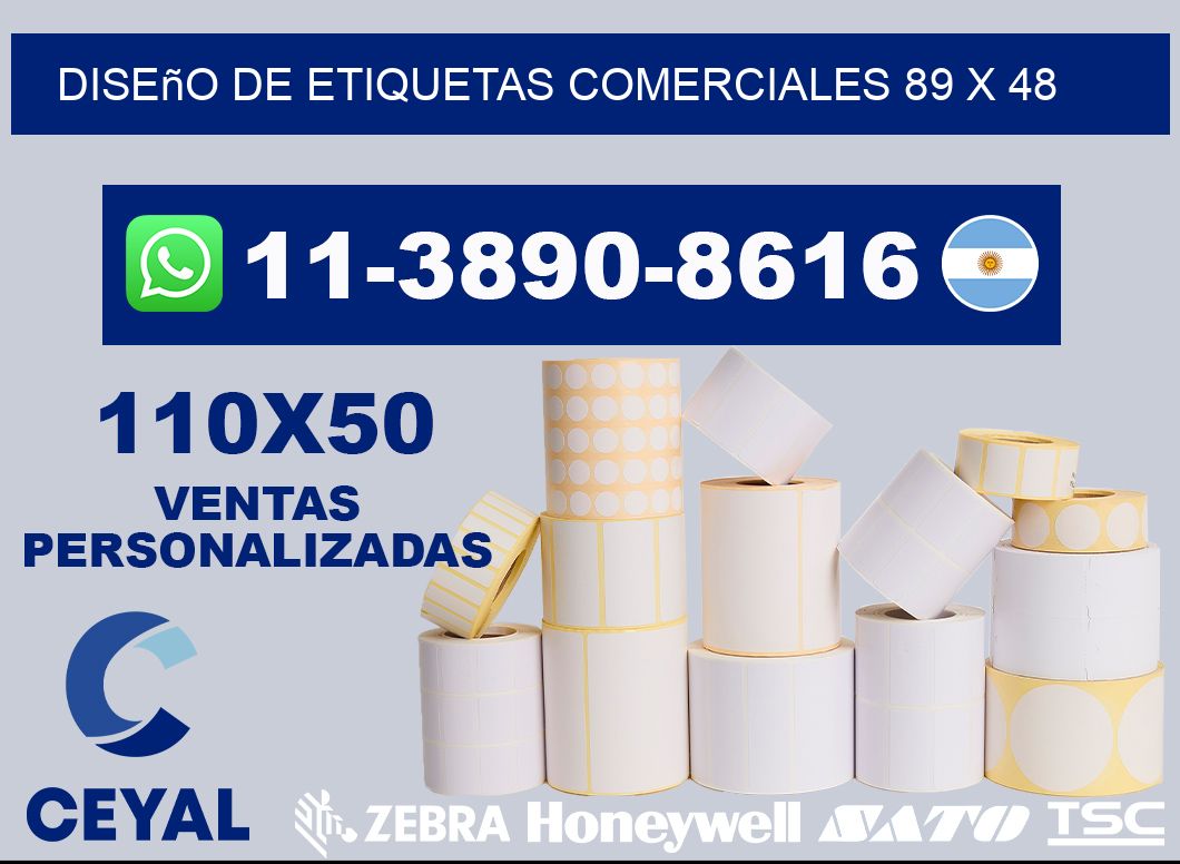 diseño de etiquetas comerciales 89 x 48