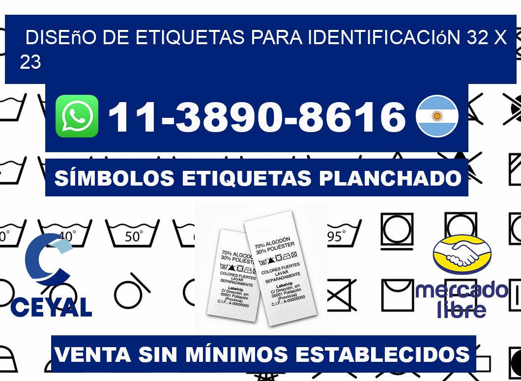 diseño de etiquetas para identificación 32 x 23