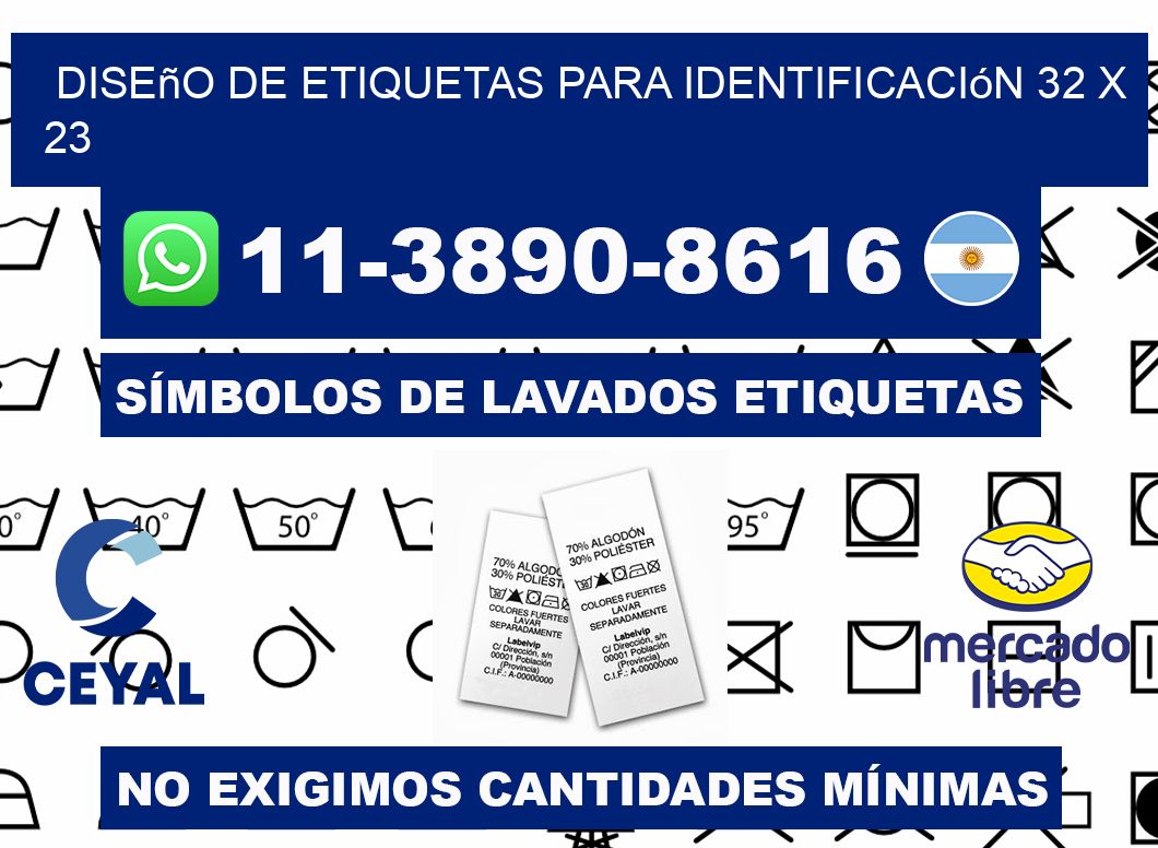 diseño de etiquetas para identificación 32 x 23