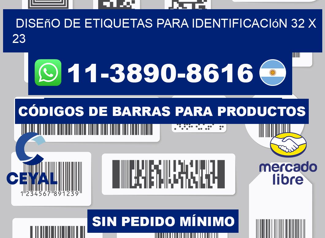 diseño de etiquetas para identificación 32 x 23