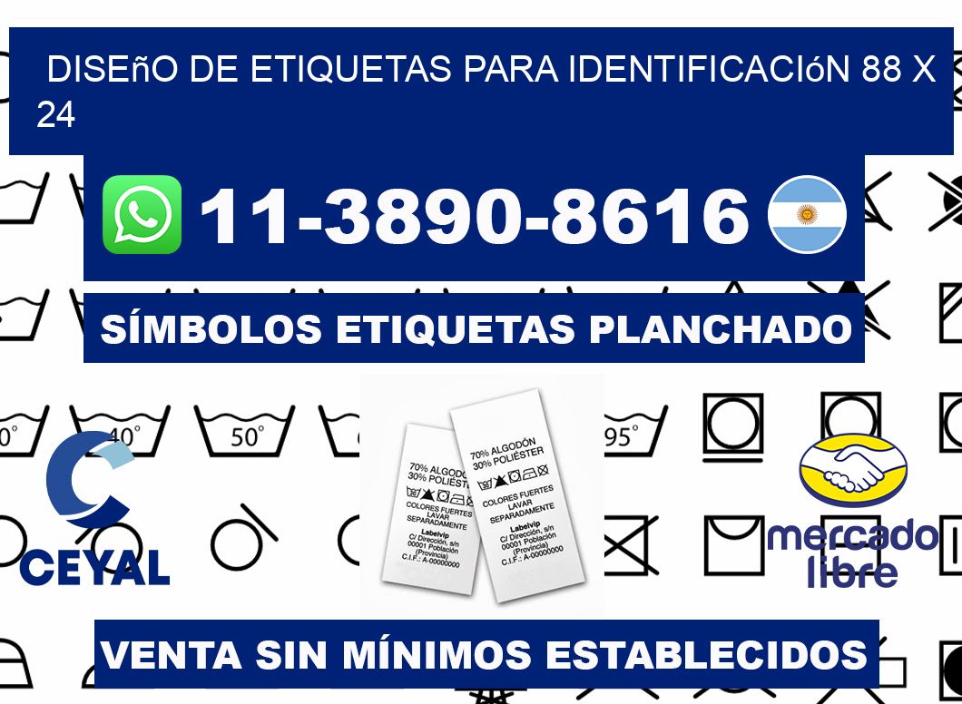 diseño de etiquetas para identificación 88 x 24