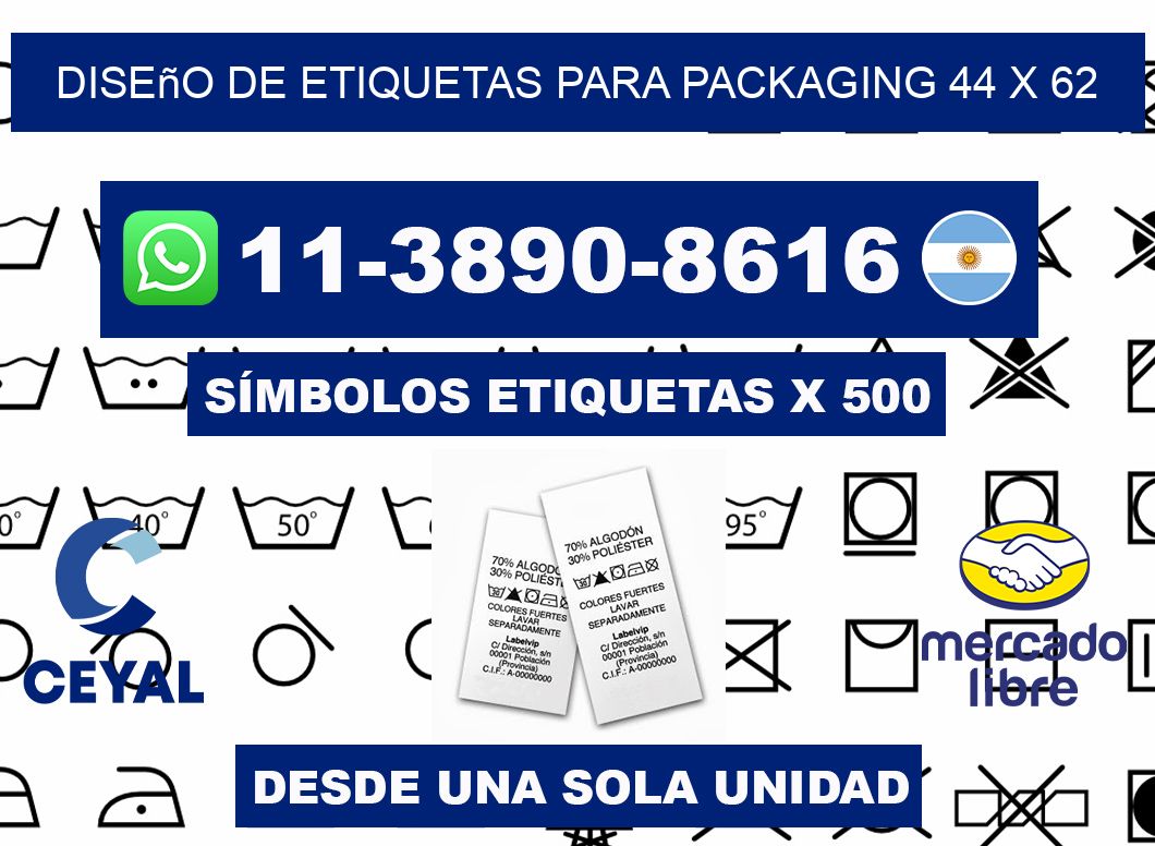 diseño de etiquetas para packaging 44 x 62