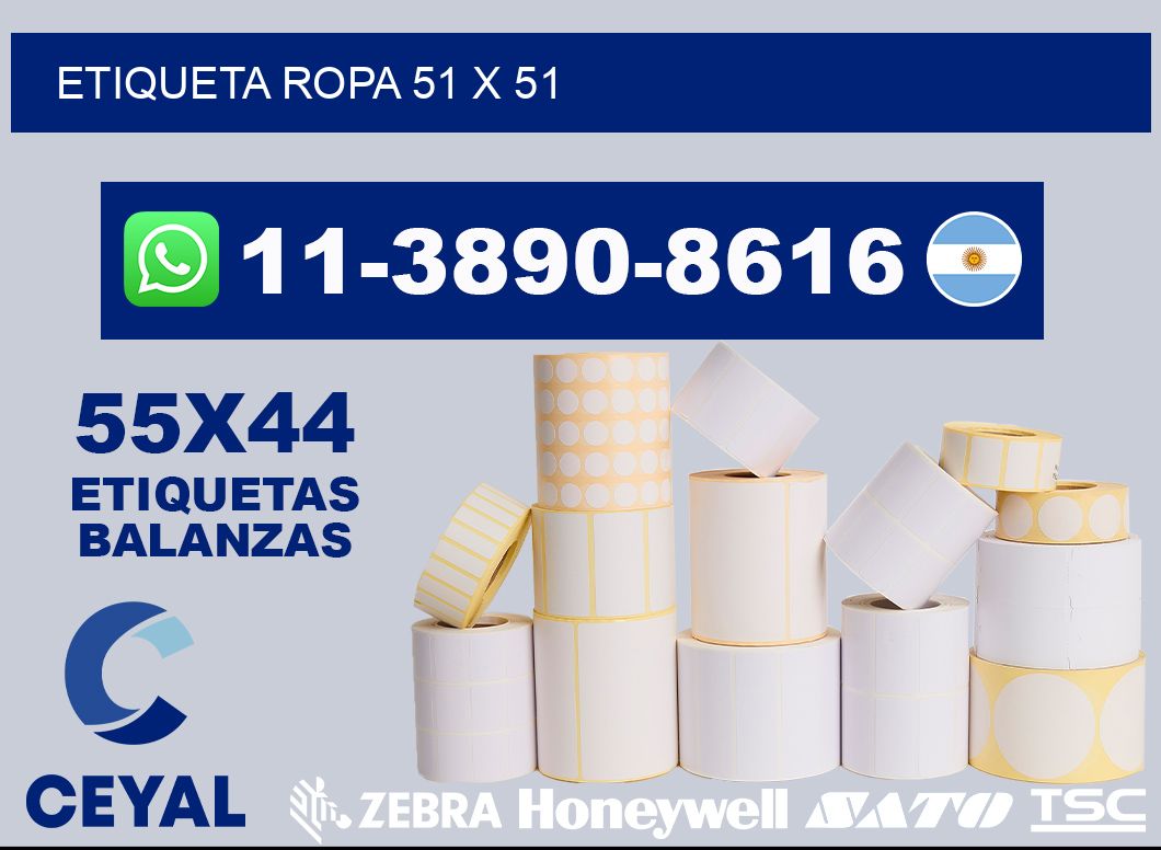 etiqueta ropa 51 x 51