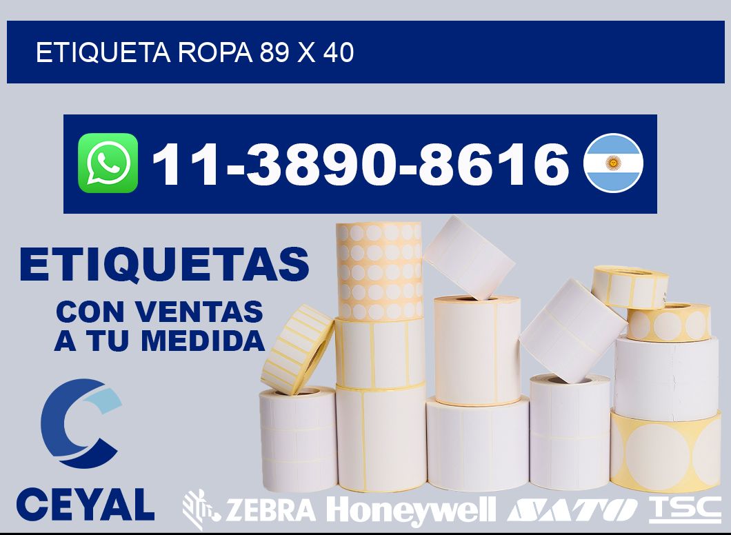 etiqueta ropa 89 x 40