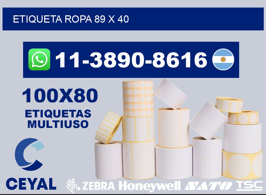 etiqueta ropa 89 x 40