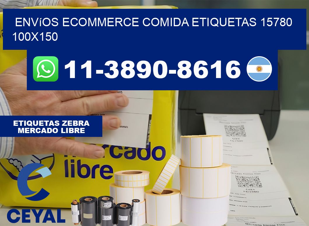 Envíos Ecommerce comida etiquetas 15780 100×150
