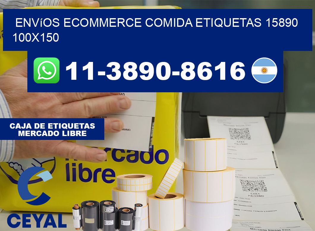 Envíos Ecommerce comida etiquetas 15890 100×150
