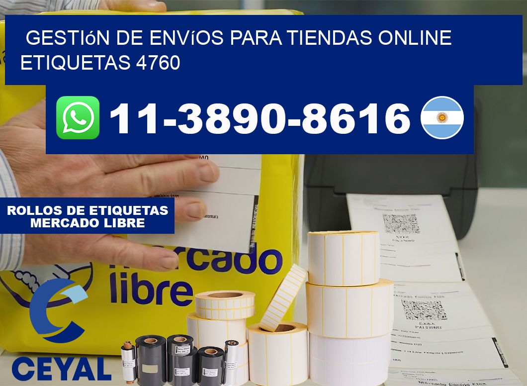 Gestión de envíos para tiendas online  etiquetas 4760