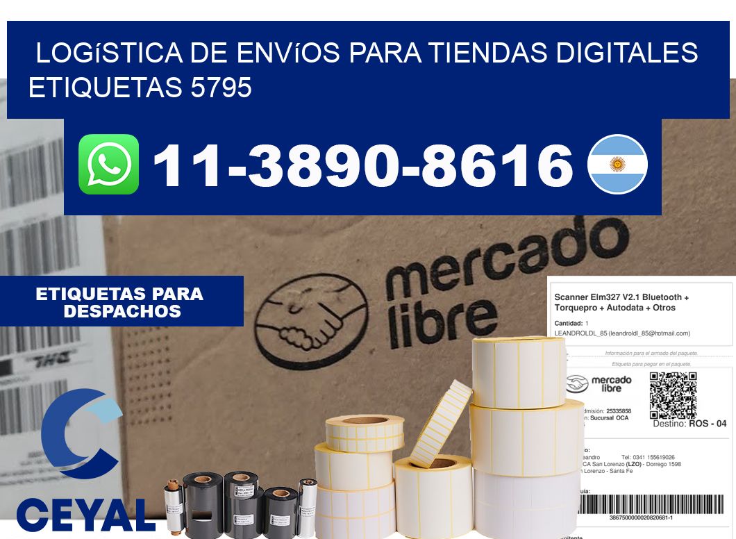 Logística de envíos para tiendas digitales  etiquetas 5795