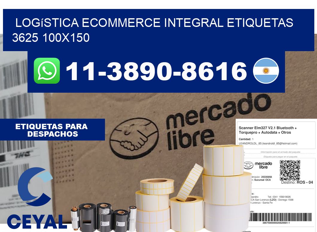 Logística ecommerce integral etiquetas 3625 100x150
