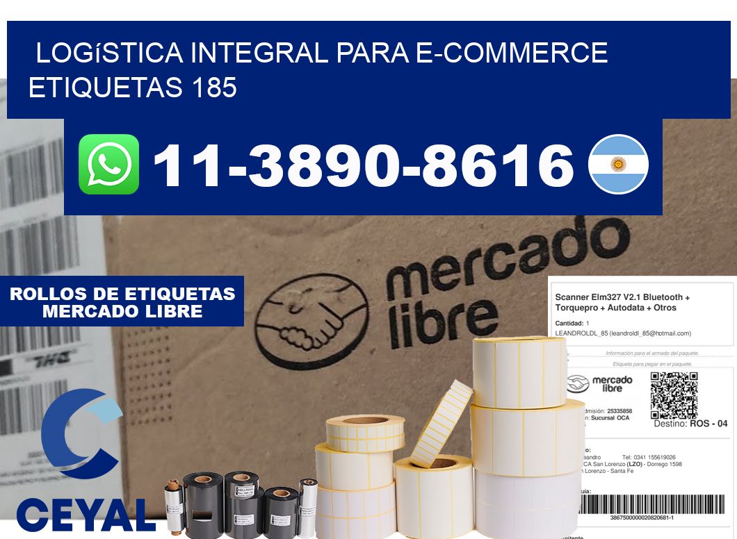 Logística integral para e-commerce etiquetas 185