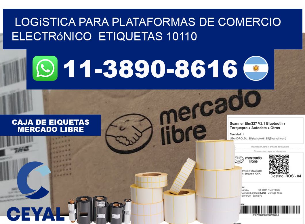 Logística para plataformas de comercio electrónico etiquetas 10110