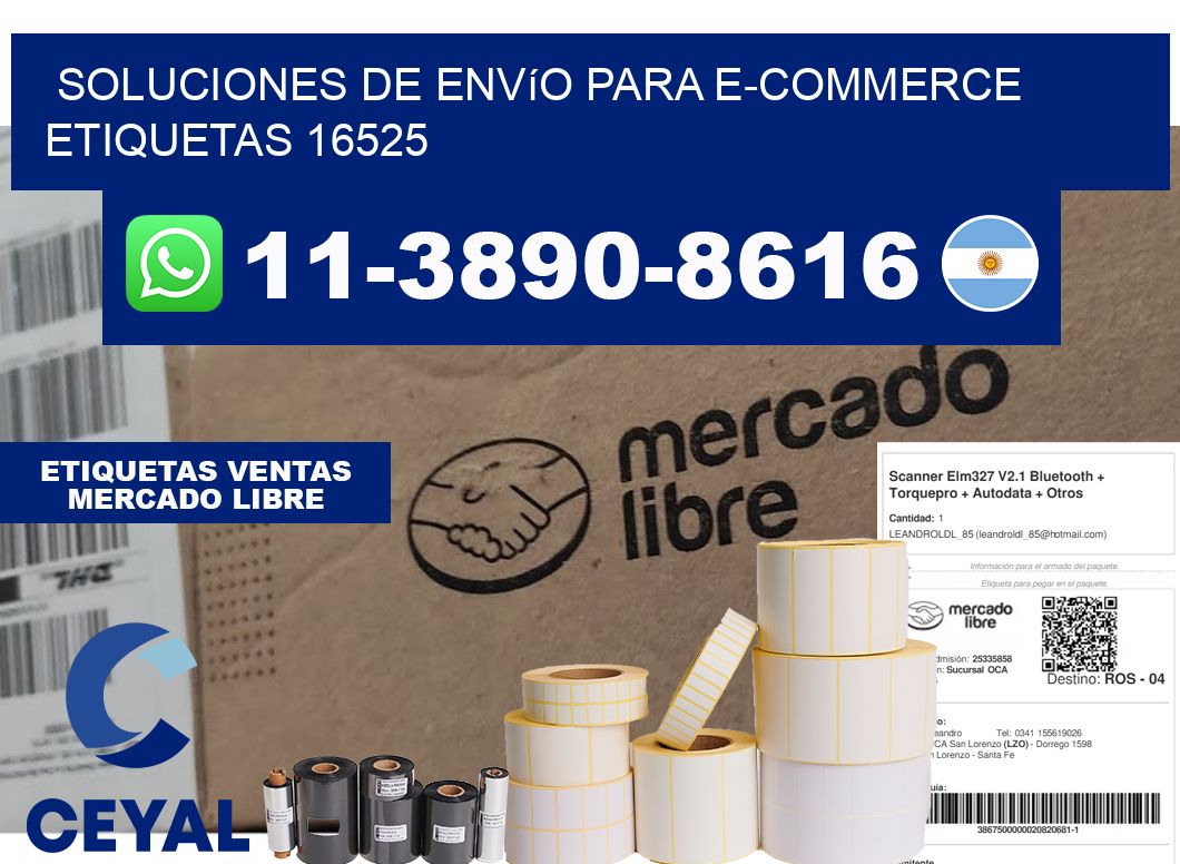 Soluciones de envío para e-commerce  etiquetas 16525