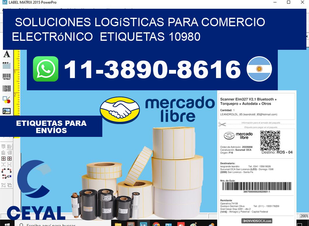 Soluciones logísticas para comercio electrónico etiquetas 10980