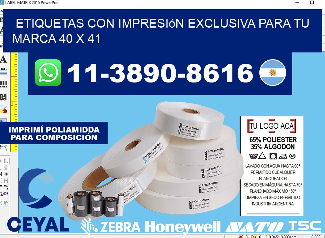 etiquetas con impresión exclusiva para tu marca 40 x 41