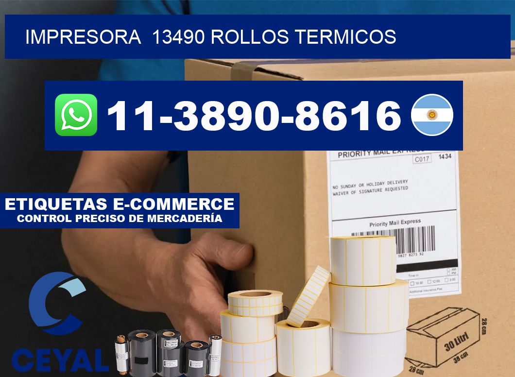 impresora  13490 rollos termicos