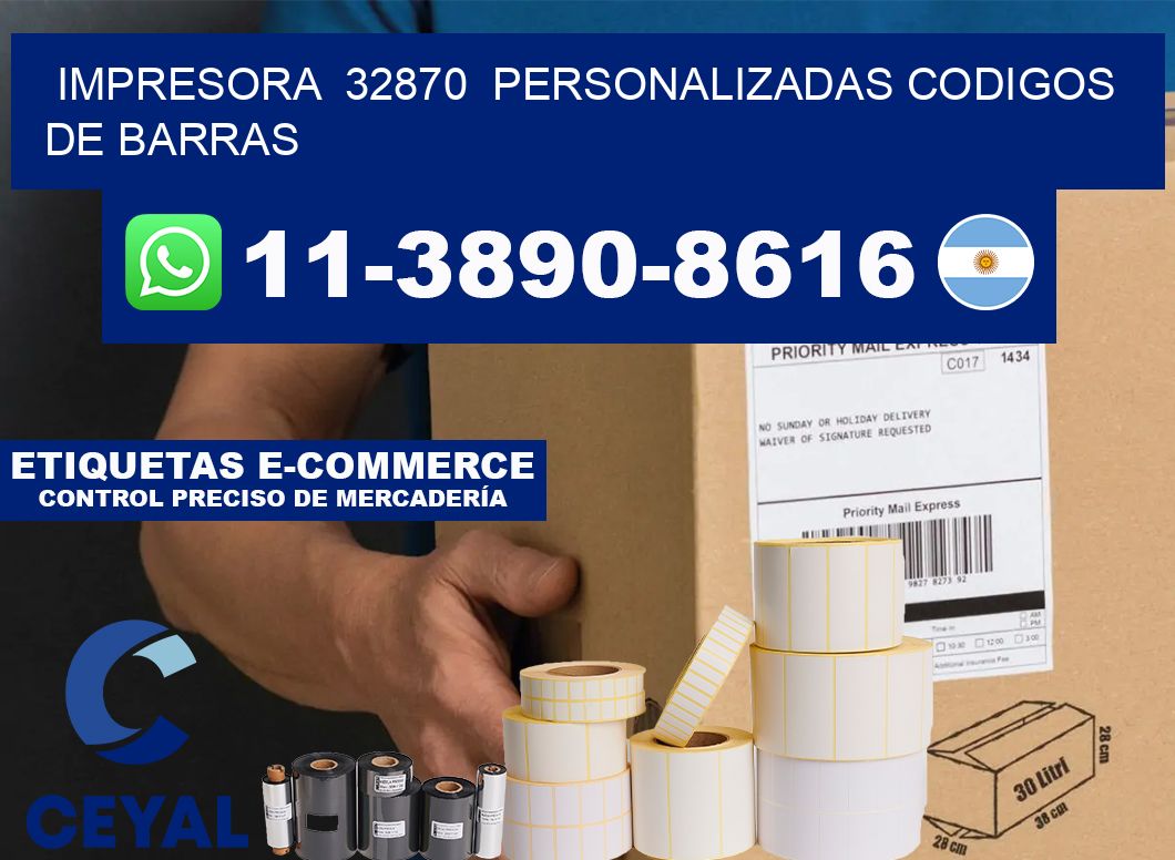 impresora  32870  personalizadas codigos de barras