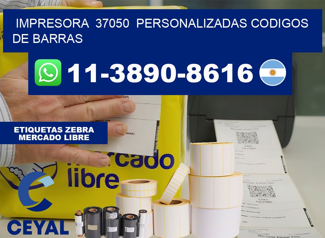 impresora  37050  personalizadas codigos de barras