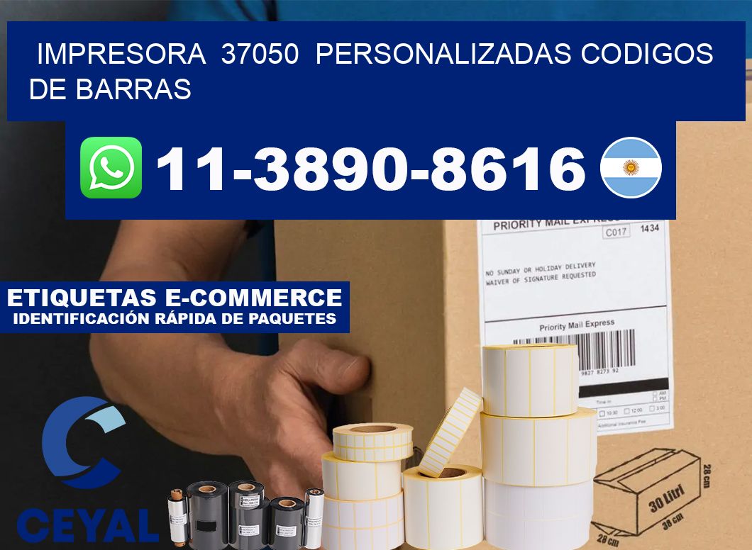 impresora  37050  personalizadas codigos de barras